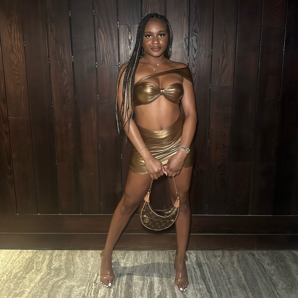 Gold Skirt 2 Piece